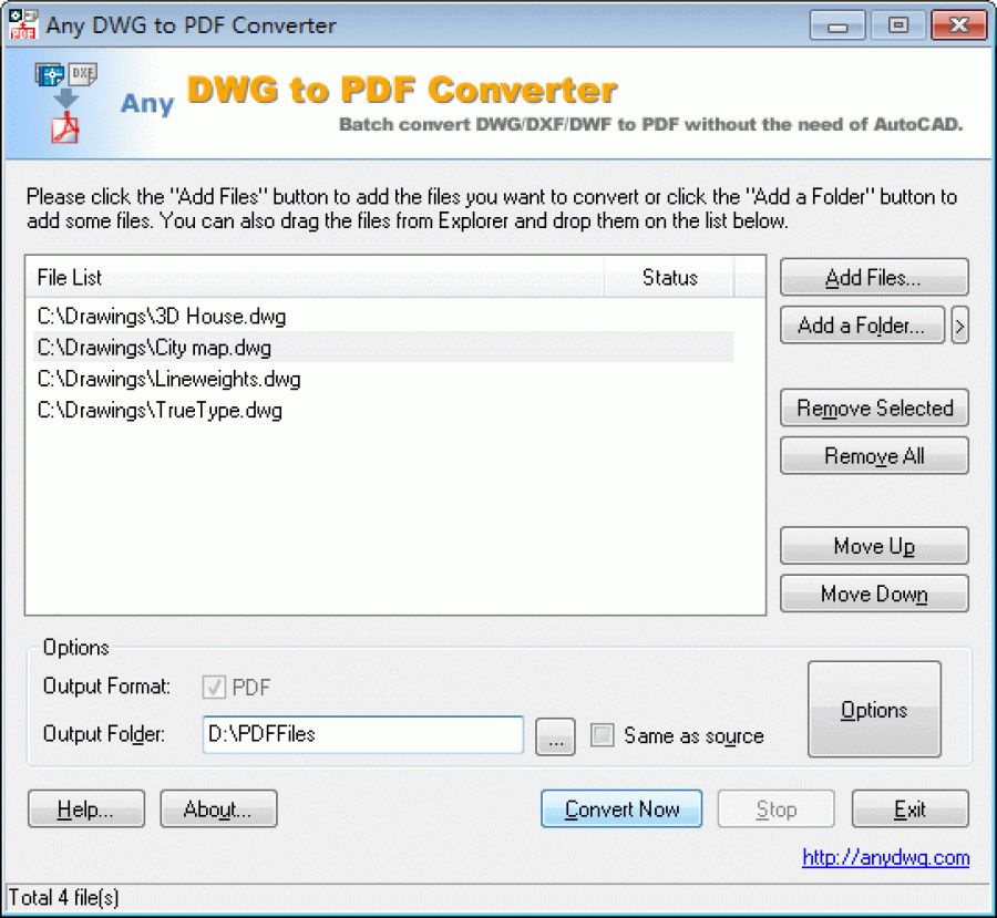 Any DWG to PDF Converter Pro 2020.0