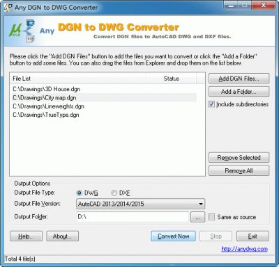 Any DGN to DWG Converter